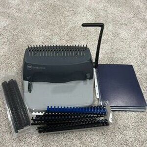 GBC CombBind C100 Binding Machine With Comb Spines & Covers